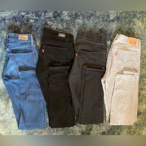 4 pairs Levi jeans size 4 6 lot